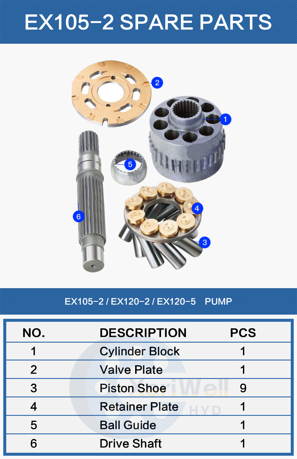 12v hydraulic pump parts