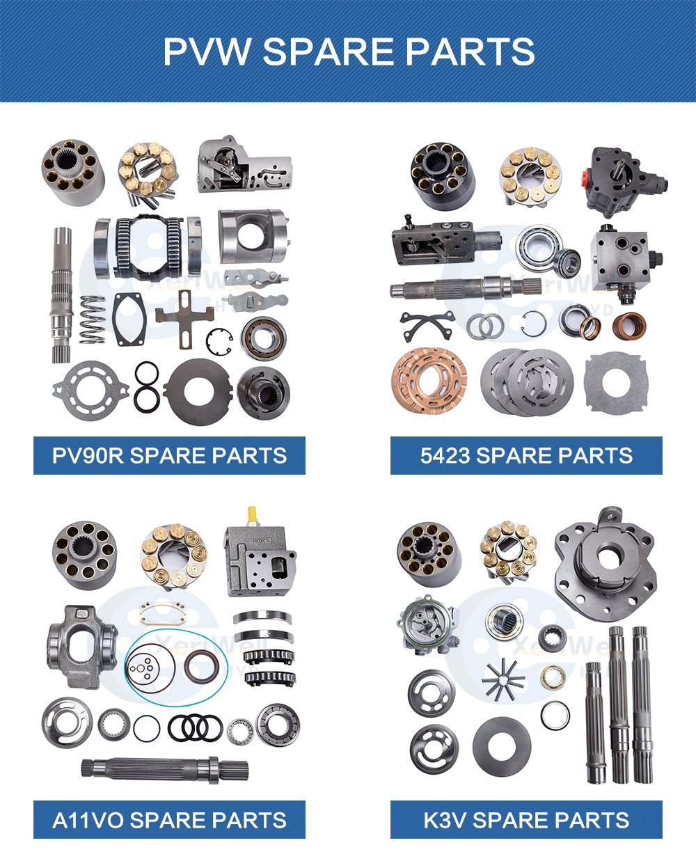 vertical hydraulic pump parts
