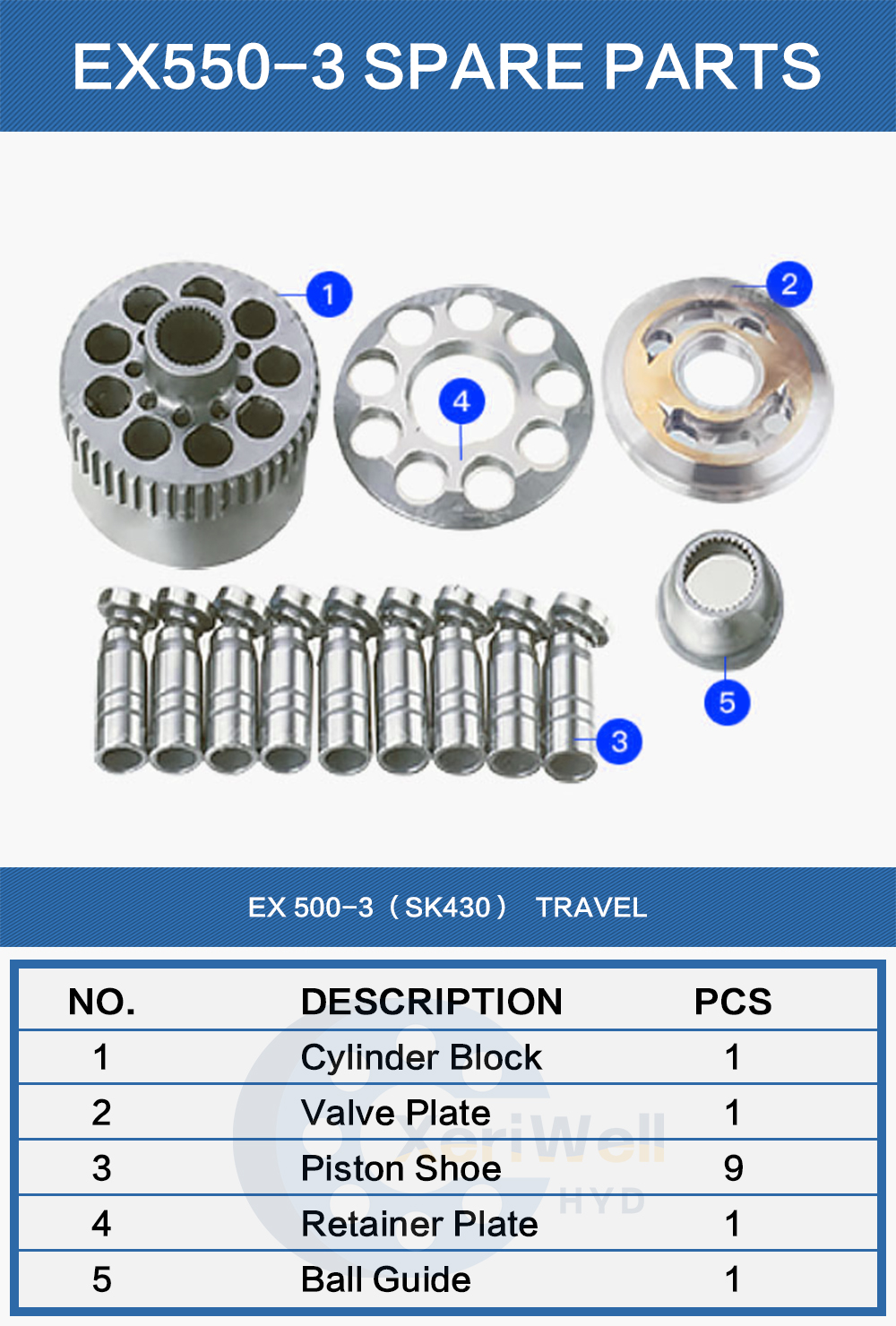 hydraulic gear pump parts