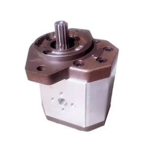 Low Noise Aluminum Gear Pump 9 Tooth Spline 16 / 32 Shaft Bidirectional Hydraulic Pump