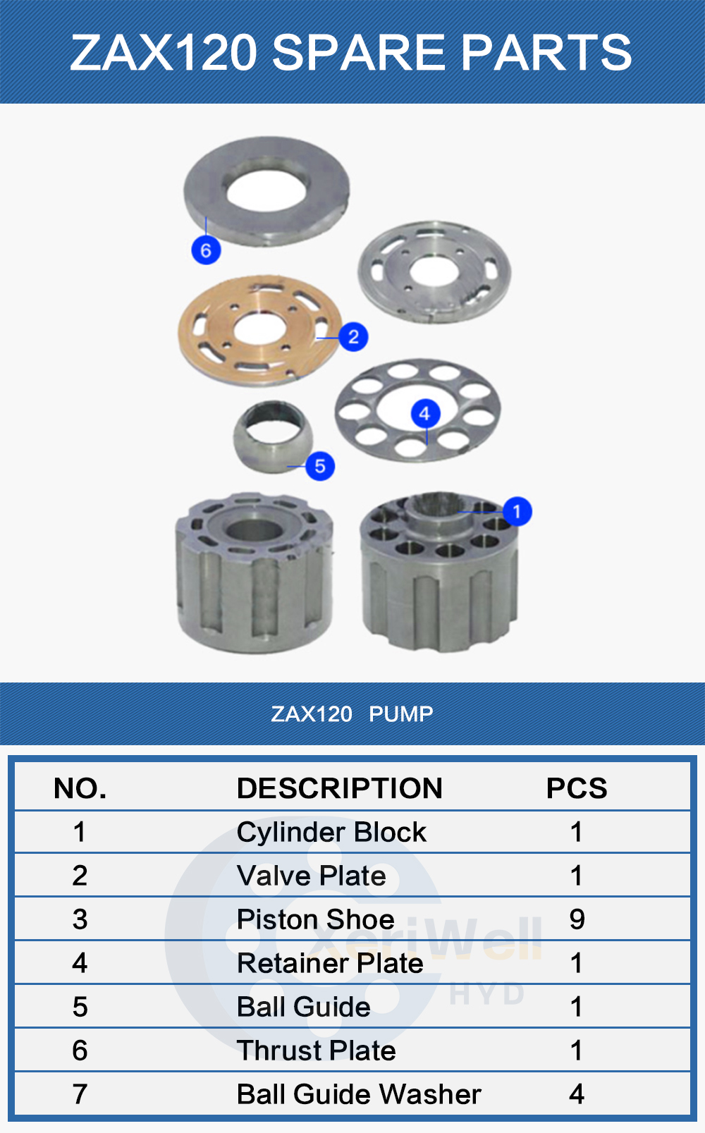 hitachi ex200-2 hydraulic pump