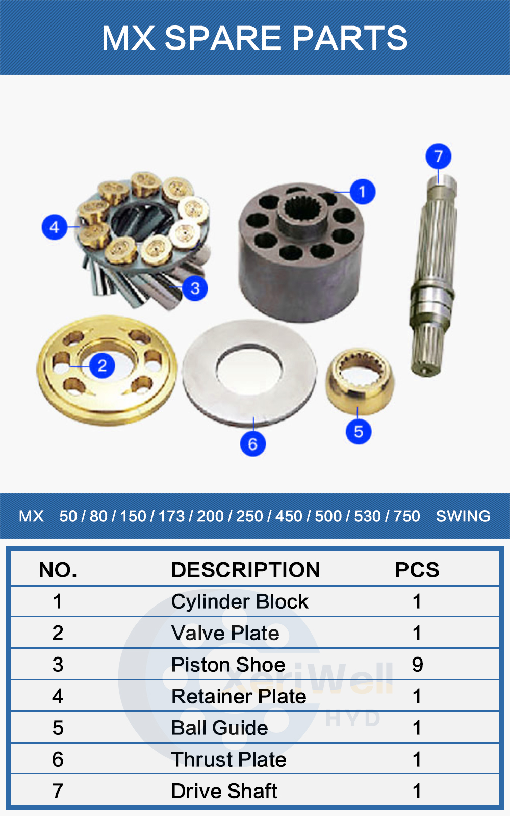 hydraulic motor parts near me